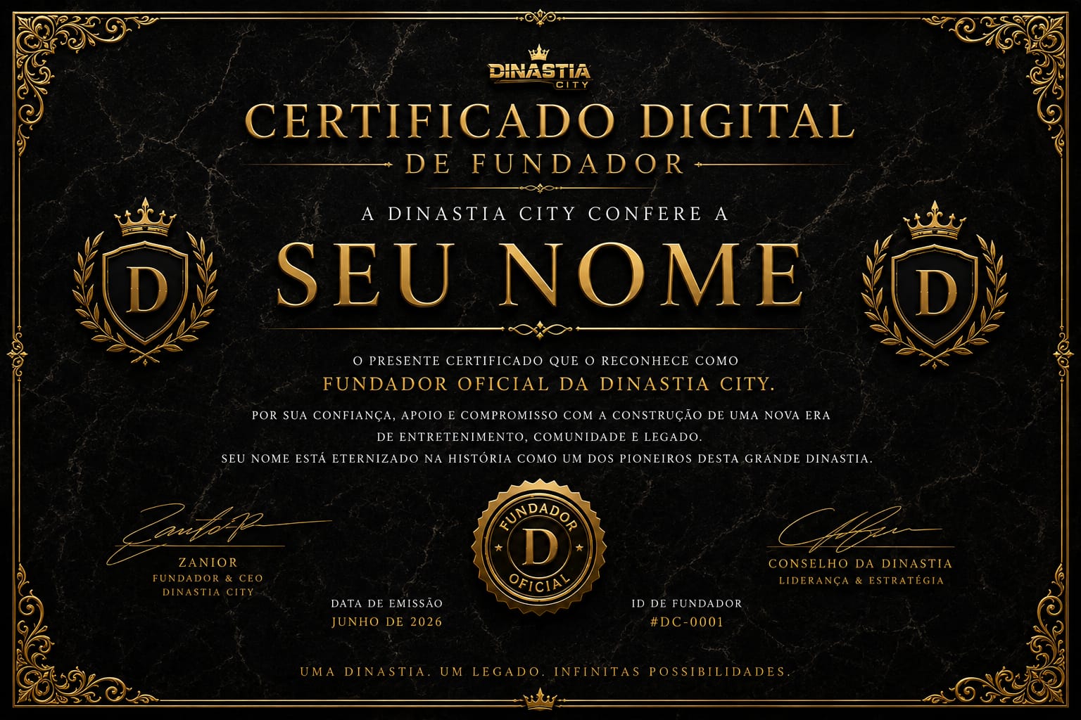 Certificado Fundador